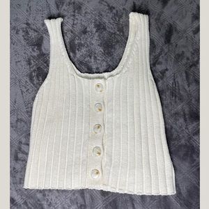 Hem & Thread Knit Button Shirt